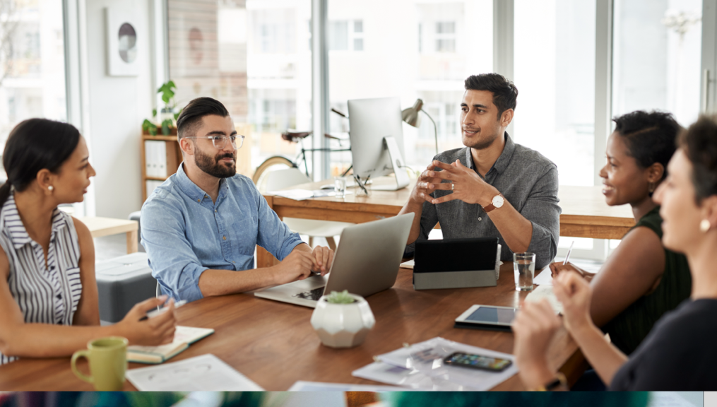 Young professionals in office