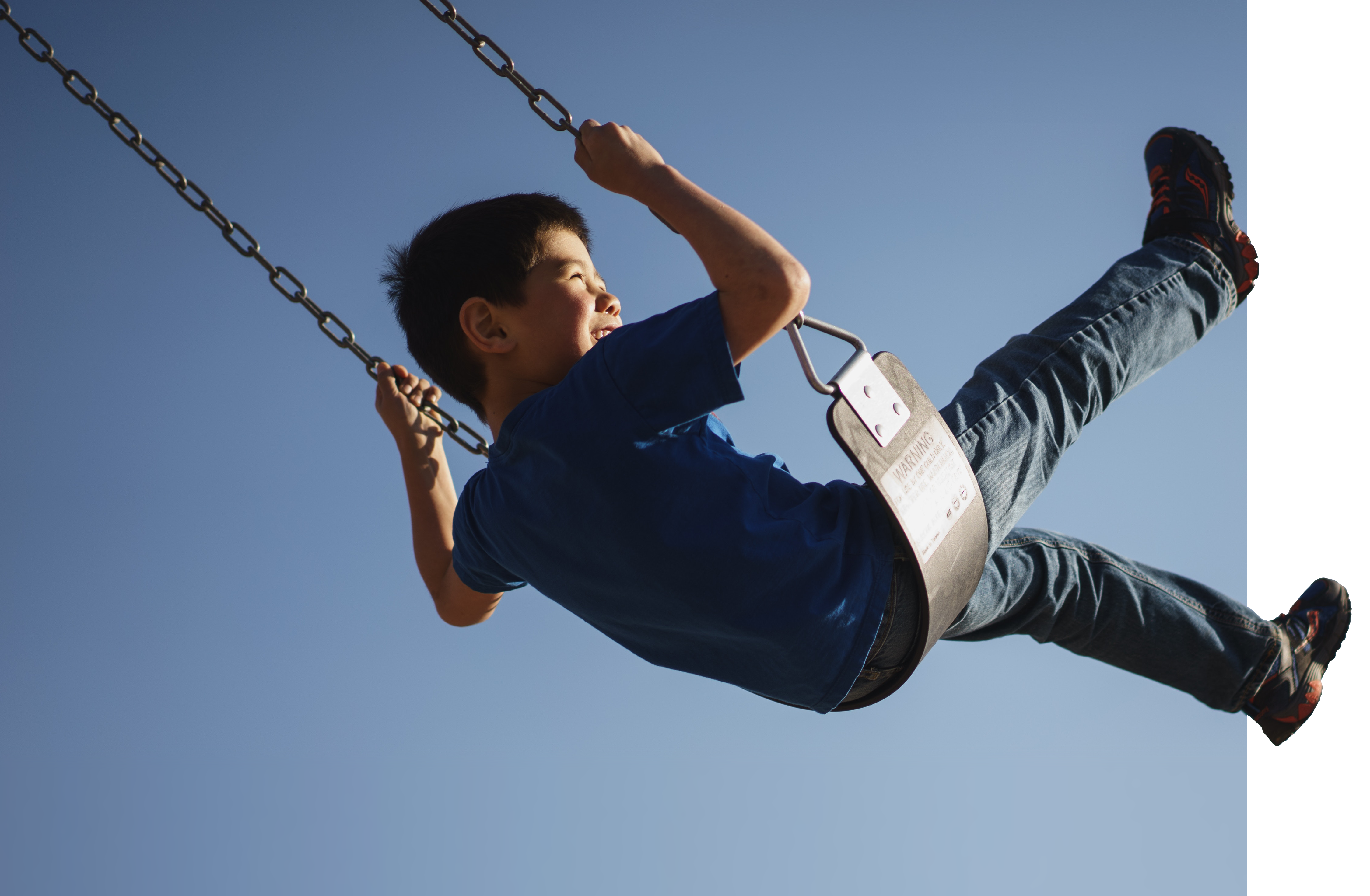 boy on swing